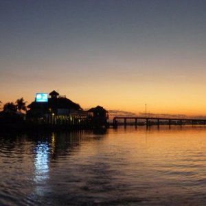 Media 'Leaving Burdine's in the early am(before sun up) for a run down Hawk Channel to Key West from Marathon,Medical emergency at home shortened up what was to be a month long trip.Will return next year fo sho (3 hours)' in album 'Lucy enjoying a Sundowner at Bahia Honda Key March 2011'