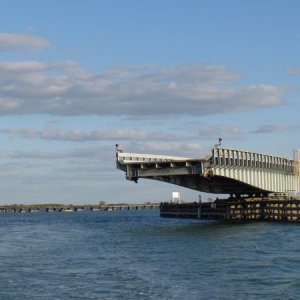 Big swing bridge to Gaspillia Island or Boca Grande