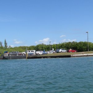 The Ferry over to the island across the intercoastal near the Palm Island Marina