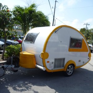 A camper in Key Largo at our marina