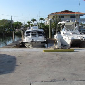 Our slip at the Pilot House Marina Key Largo