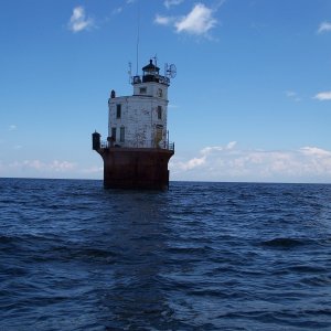 Smith Point light house, entrance to Potomac River