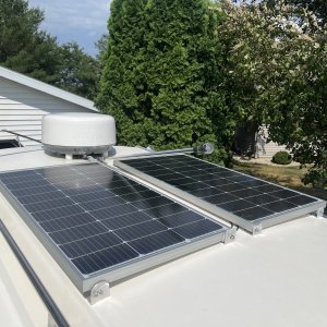 Solar panels installed