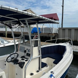 C-Dory Center Console 22CC 2008 side view from rear