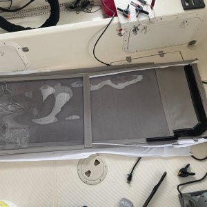 ENCLOSURE - Bug screen edges without zippers Three panels