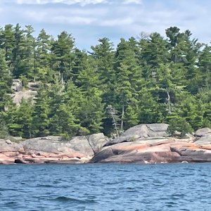 Very unforgiving shoreline