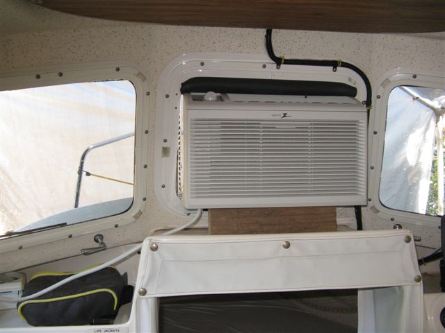 (010 10) Foam pushed in place over top of AC