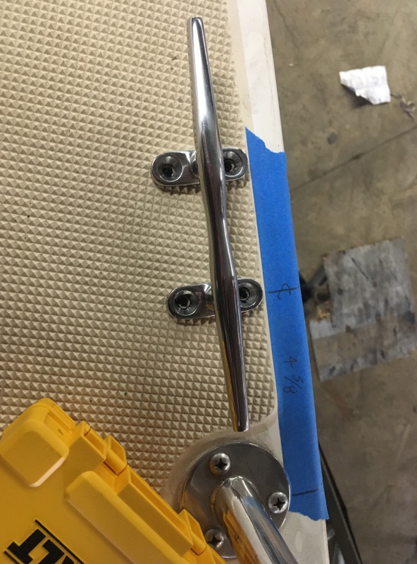 03 I\'m  not sure why 4 5:8, proably to get a minimum gap between the stantion and the cleat