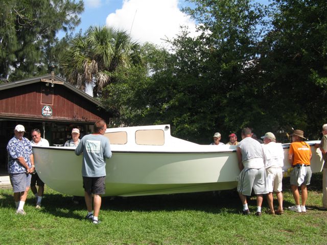 (033 33)  Jack is about 80 and this is not the first boat he has built.  Perfect for the Indian River.
