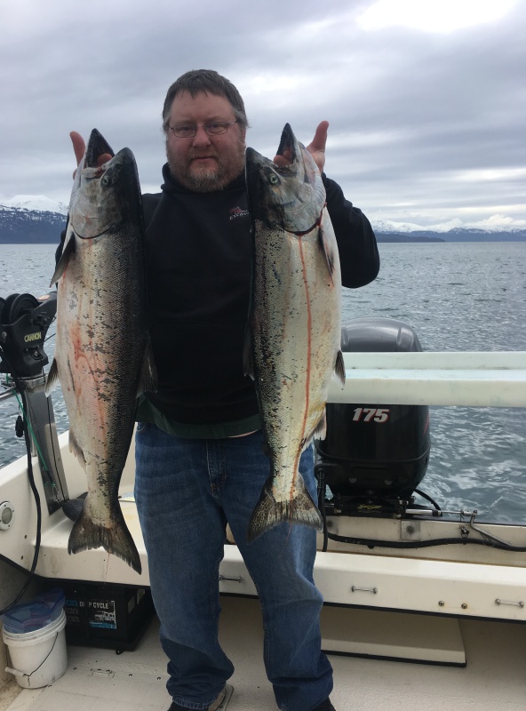 04/09/19 The Sequim / PA crew can still catch homer kings. A 18# & 16# both white