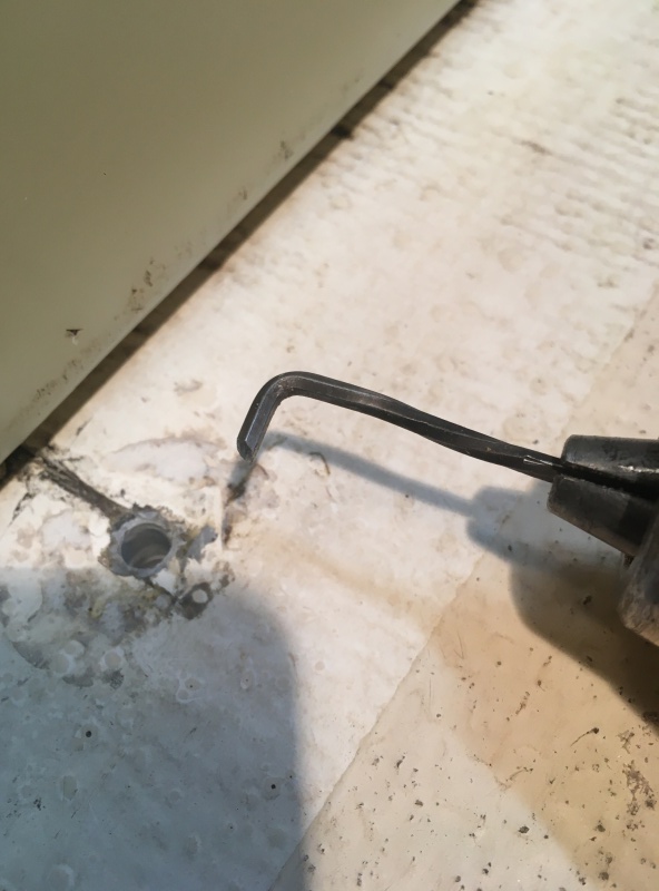 08 broke out the modifiedd allen key core under cutter