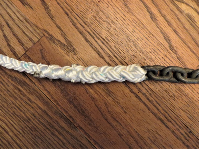 1/2" Yale 8 plait to chain splice