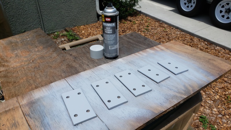 1/4 aluminum backing plates for the cleats and ladder.