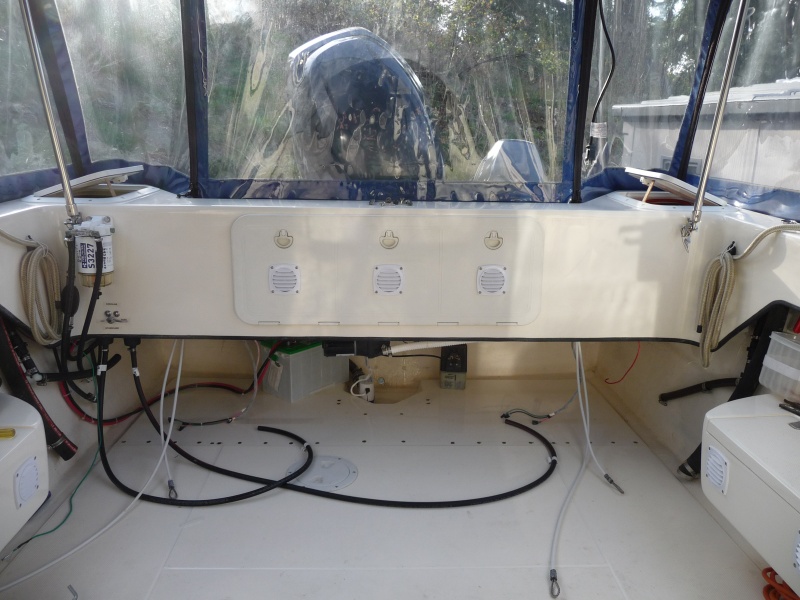 1. Fuel Supply System.
2 - 30 U.S. gallon aluminum fuel tanks are out of the boat at this time.