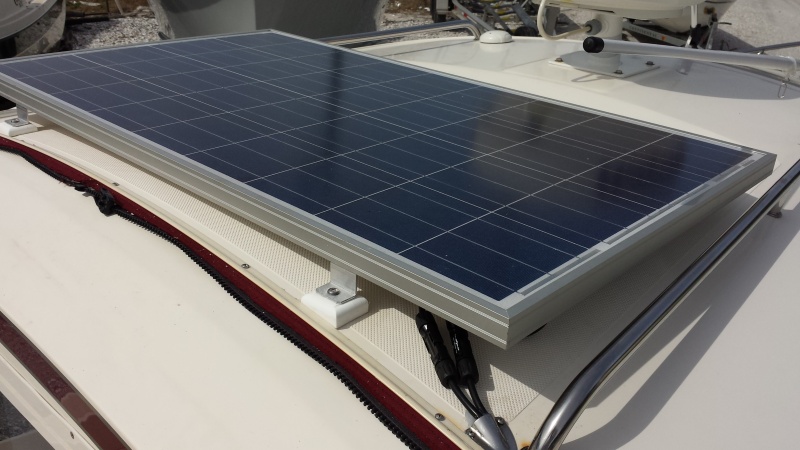 100W Solar Panel installed by Wefings