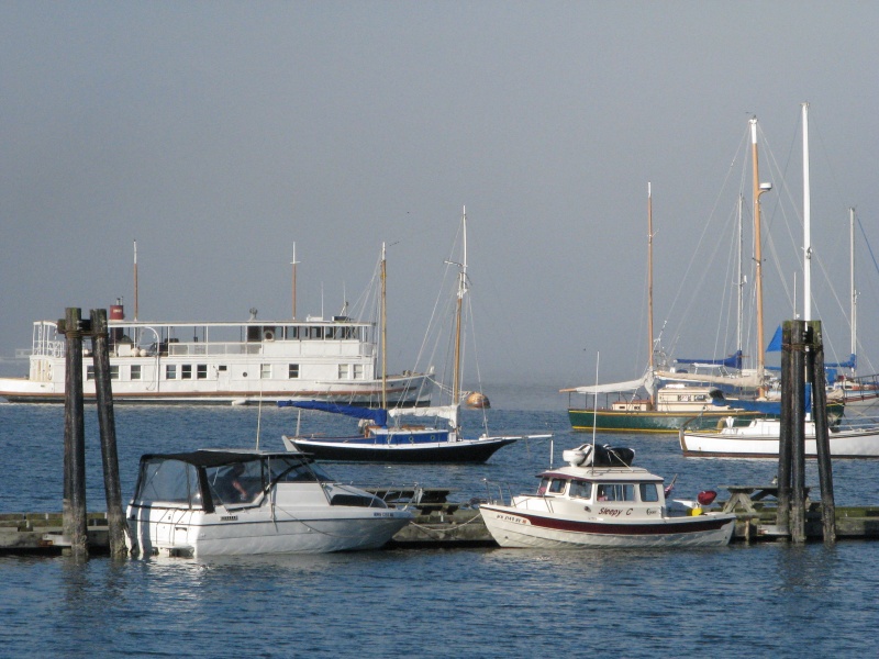 #11 SleepyC in Good Company, a veritable working wooden boat musieum May 2009