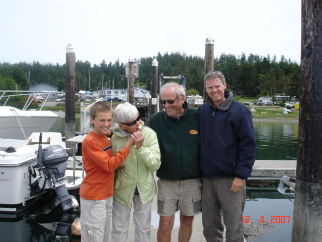 12 June Lopez Island
    HALCYON crew
Bryce, El, Bill & Brad
