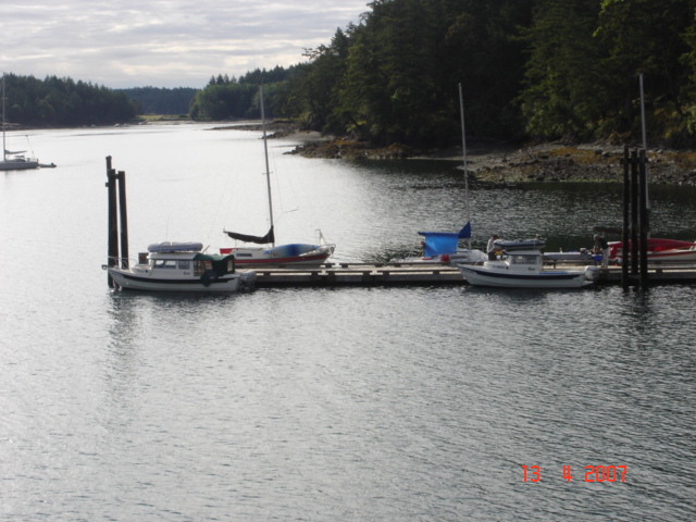 13 June Prevost Harbor 
HALCYON & R-MATEY 
  at the dock