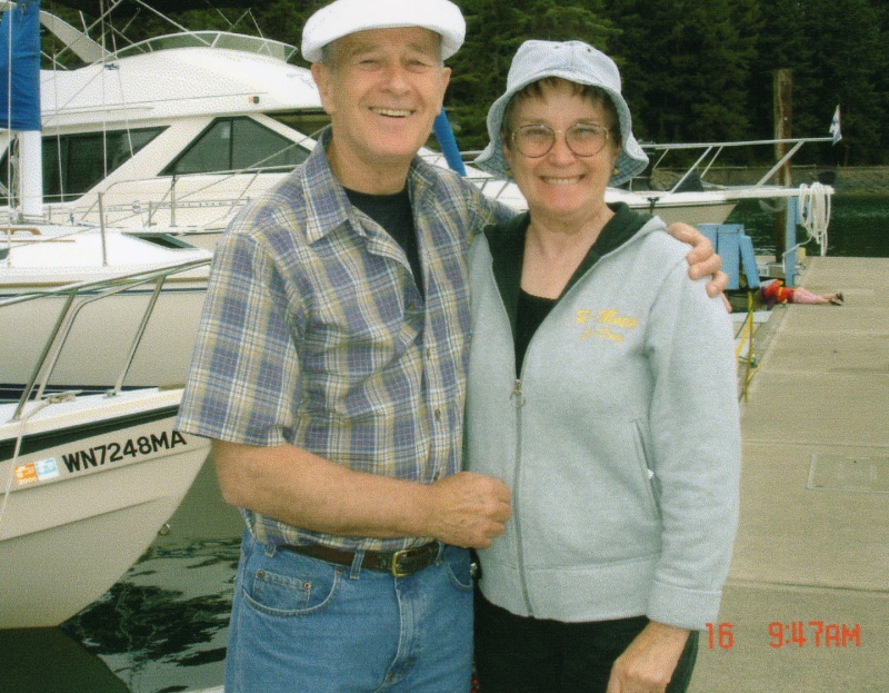 16 July 2005:  Joe & Ruth on Blakely Island.