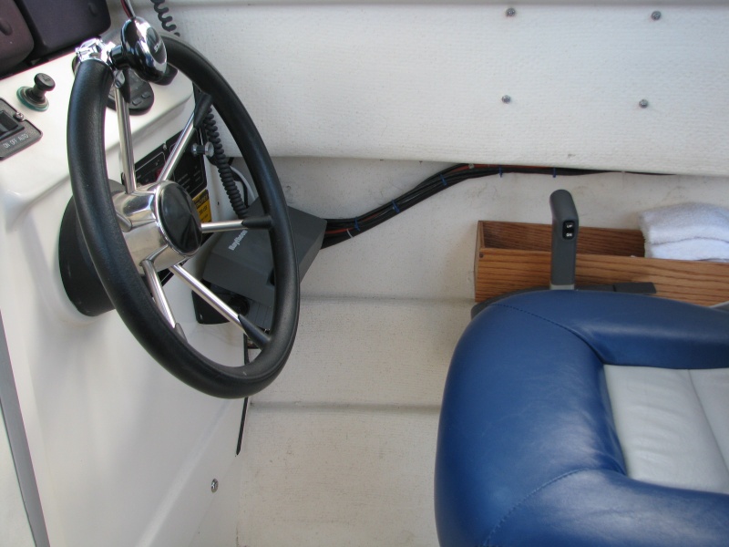 16" long tray outboard of control module provides some handy storage