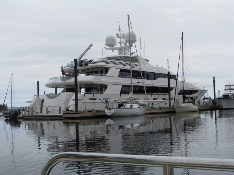 176' yacht at Port McNeil
