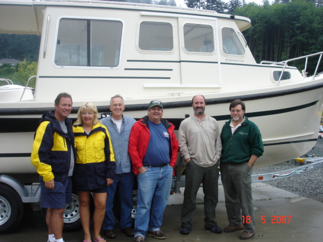 18 July EQ Marine
Jim & Joan (WILD BLUE)
Joe (R-MATEY)
Patrick aka BYRDMAN
Bill (DA NAG)
Les of EQ Marine