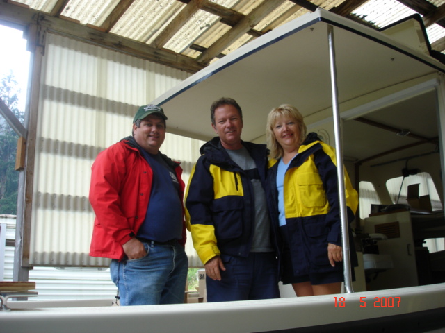 18 July EQ Marine
   On the ALOYSIUS 
 Patrick aka BYRDMAN 
Jim & Joan (WILD BLUE)