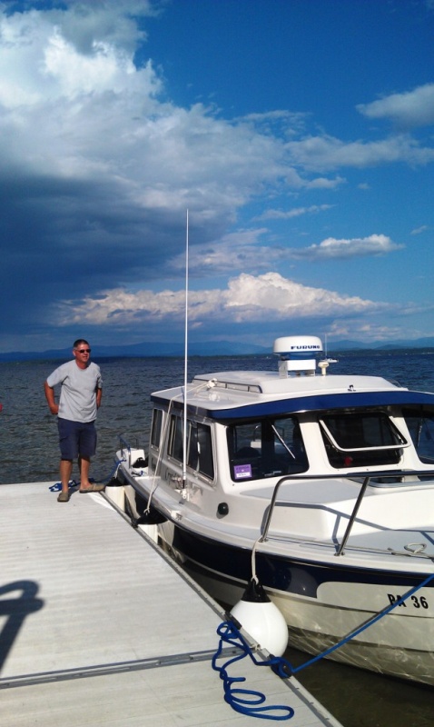 2.) Left truck and trailer here at the public boat launch for 2 weeks.