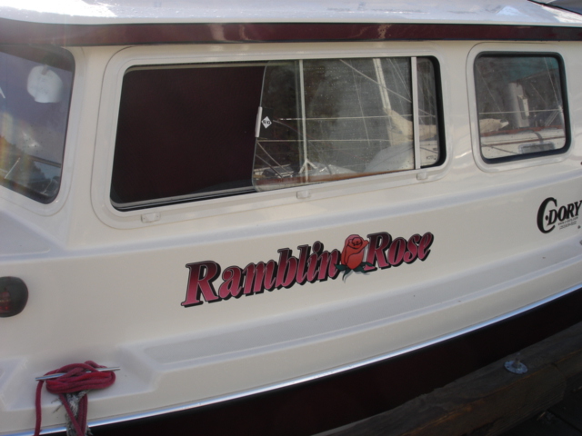 20 Aug 2008 Genoa Bay, GI
    RAMBLIN ROSE 
Cristi & Neil, owners