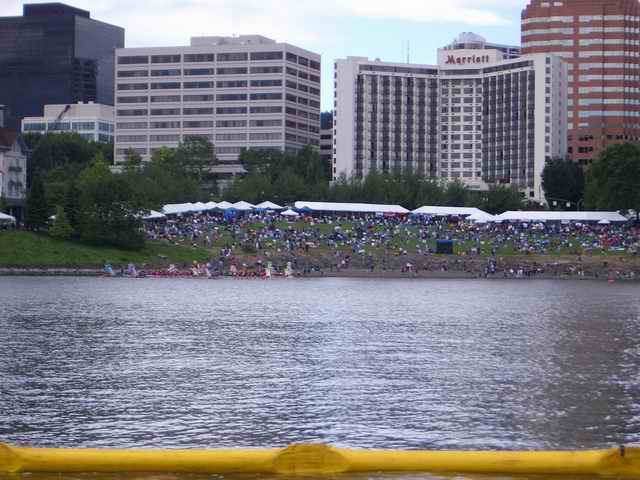 20050612g Rose Festival Portland OR watching dragon boat races
