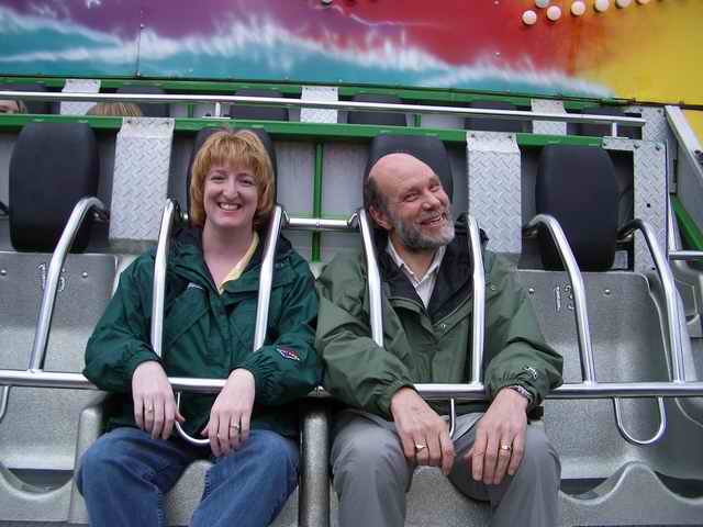 20050618e Stuart from England & Amy on ride at St. Helens