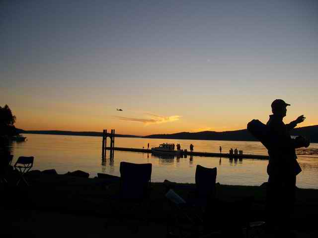 20050717z Nice sunset at Blakely C-Dory gathering