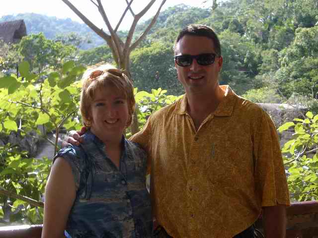 20061023 - 05 1st Mexico Cruise - John & Amy ready for zip lines