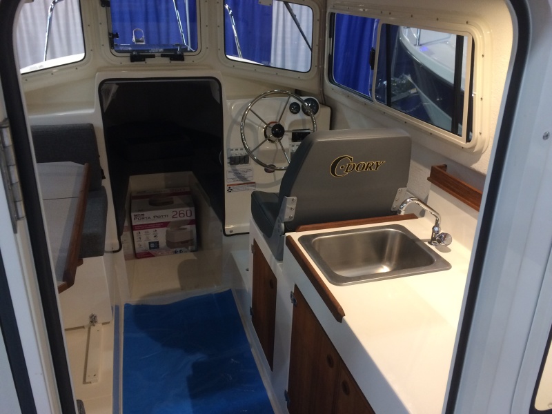 2017 Cdory 22 interior, very nice