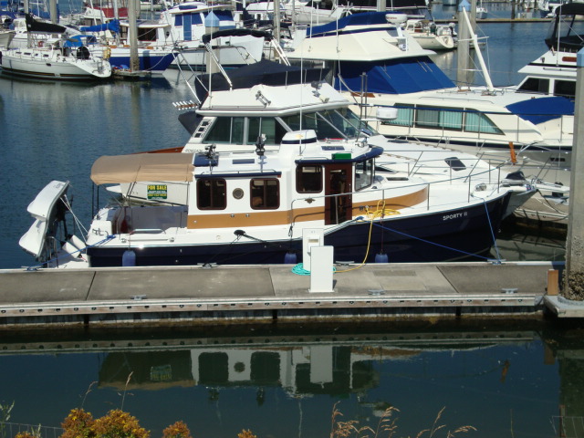 21 July 2010, Bellingham
Pete Cleland's 29 Ranger
SPORTY II is now FOR SALE
Note - update: Pete died in 2010 and  his tug was sold and is now a charter boat renamed "TUG TIME"