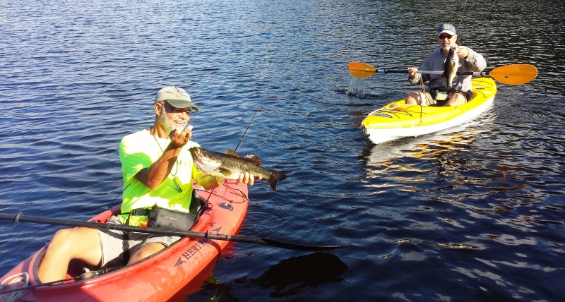 27.) Bass fishing at Lungren Island anchorage on the St. Johns River.