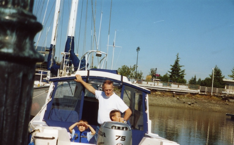 27 Sept 2003 Blaine, WA: The ARE WE THERE YET crew & Grandpa Joe