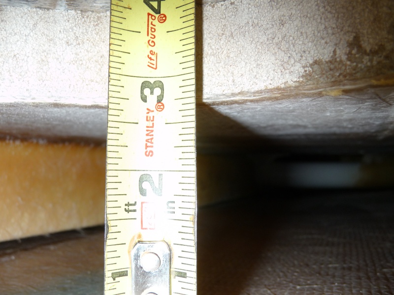 3. Looking directly forward.  The cedar stiff arm or beam on left side of picture spans from the bildge well at the stern, to the bulkhead under the cabin door.