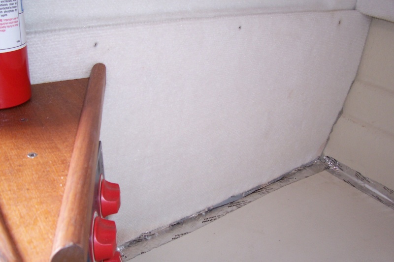 3" of lead foam behind panel in the cave + sealed panel with tape and caulking to reduce generator noise in the cabin.