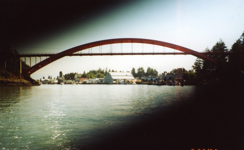 30 August 2003: The bridge at LaConner, WA.
