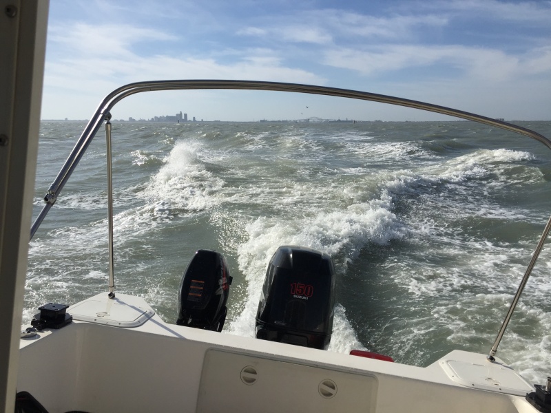 4-6\' chop on Corpus Christi bay.