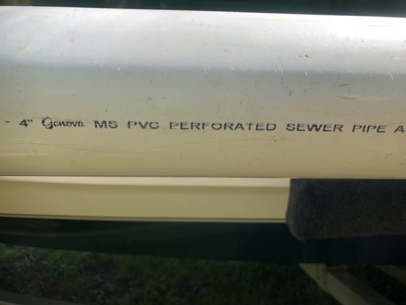 4 in PVC perforated sewer pipe