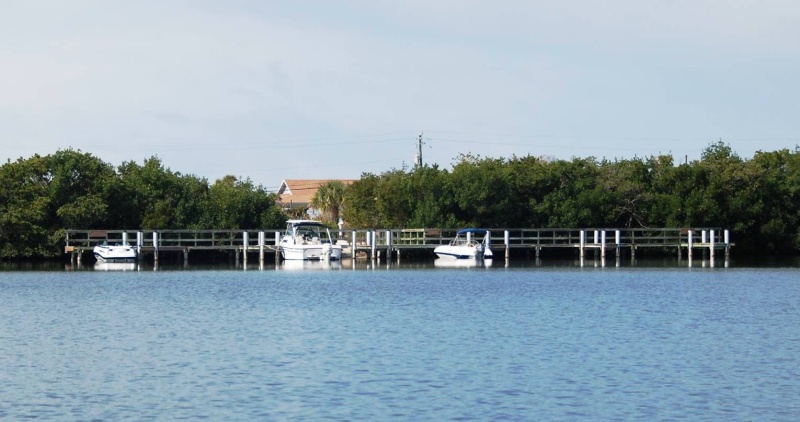 40.) Day boat docks at Don Pedro Island State Park.