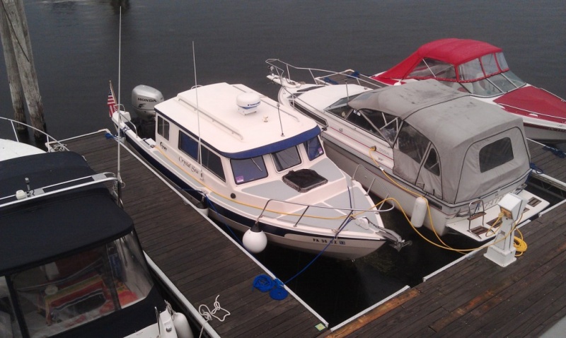 41.) Docked at Burlington\'s Community Boathouse.