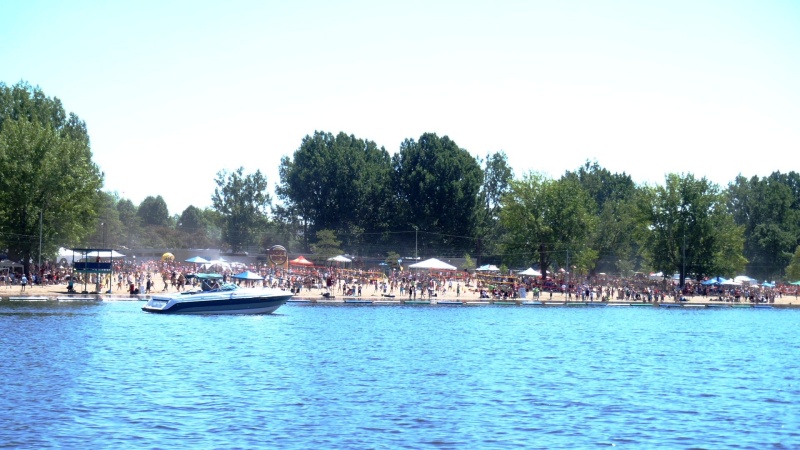 41.) Volley ball tournament near Hogs Back lock