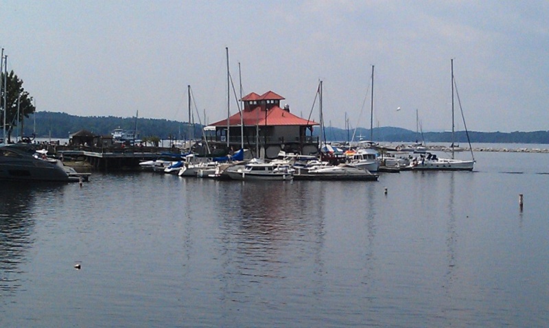 46.) Boathouse looking from Waterfront Park
