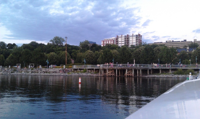 48.) Waterfront Park crowd starting to gather for sunset.
