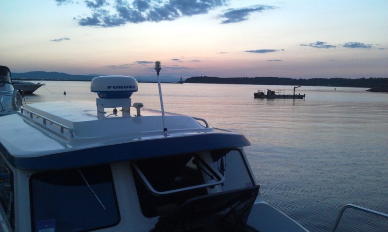 52.) Burlington harbor sunset
