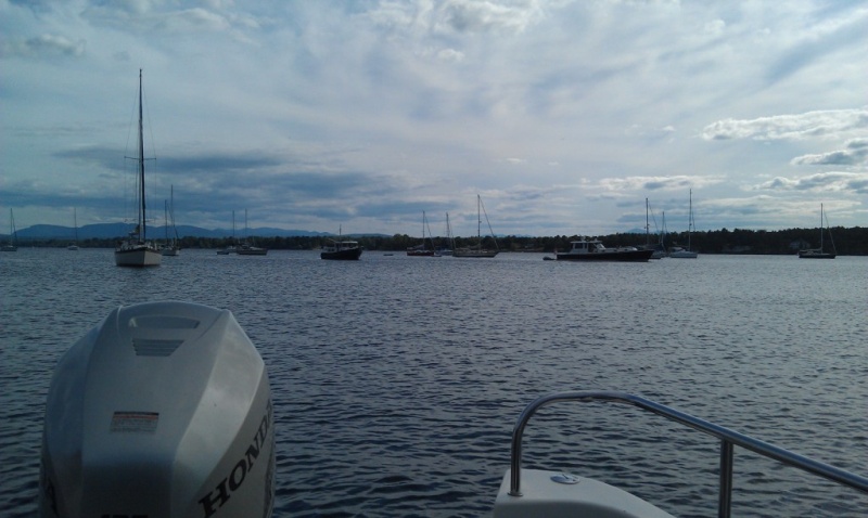 53.) Anchored off Bluff Point - Valcour Island