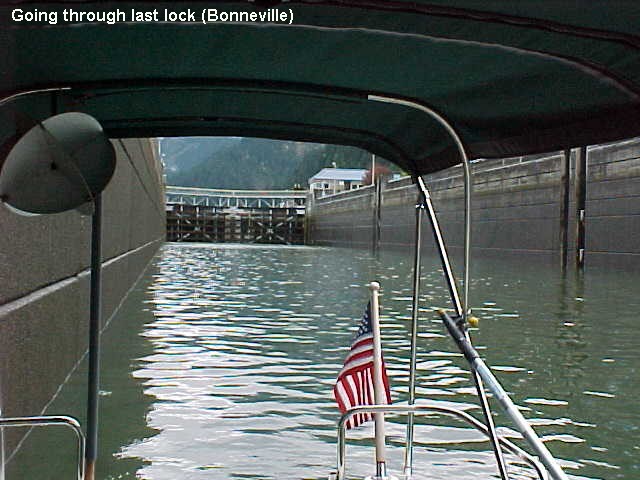 55 Going through last lock